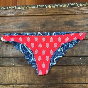 Vera Bradley bikini bottoms swim size women’s Xlarge turtles red white & blue